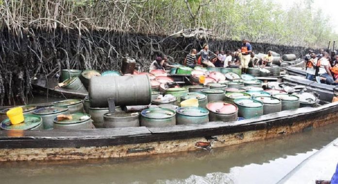 Illegal refineries: 6 million litres of crude oil seized by Navy