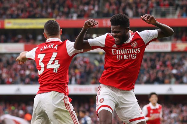 Arsenal thrash Nottingham Forest 5 - 0 to go top