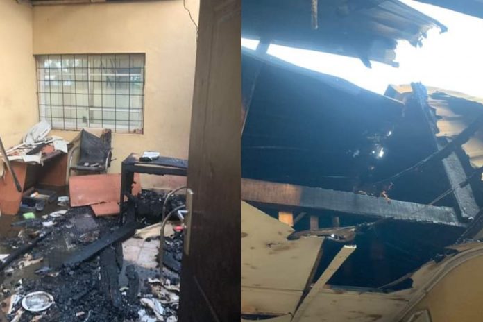 Hoodlums set INEC office on fire