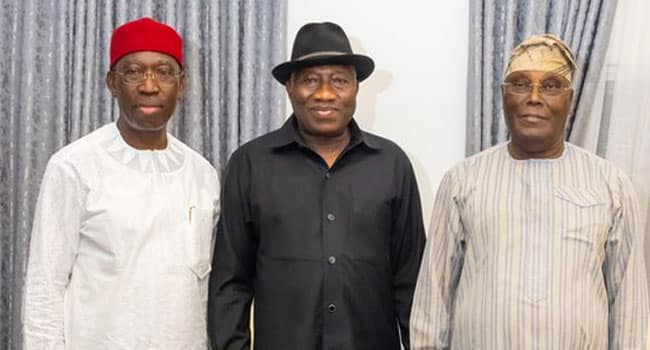 Atiku, Okowa visit Jonathan, discuss ''plans to recover Nigeria’’