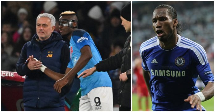 ‘Osimhen same level as Drogba but must stop diving’ – Mourinho