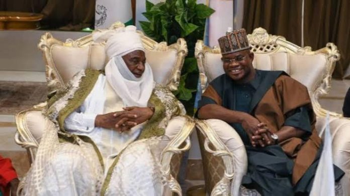 Yahaya Bello queries monarch for ‘refusing’ to welcome Buhari